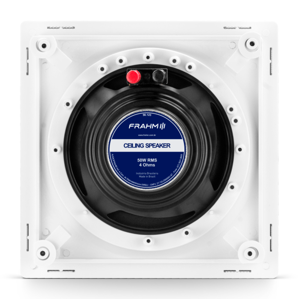 CAIXA DE SOM DE EMBUTIR CS 6" 50W CX ALUMÍNIO QUADRADA - 4 OHMS - Image 4
