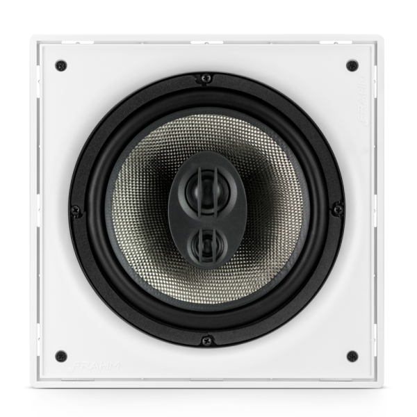 CAIXA DE SOM DE EMBUTIR HS 8" 150W TRÊS VIAS QUADRADA - TELAR ALUMÍNIO