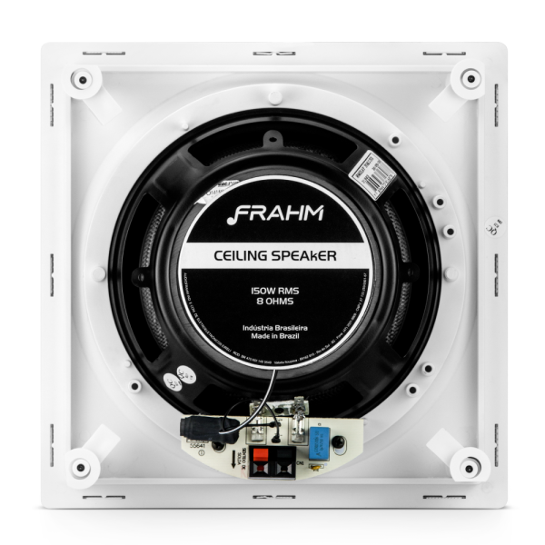 CAIXA DE SOM DE EMBUTIR HS 8" 150W TRÊS VIAS QUADRADA - TELAR ALUMÍNIO - Image 5