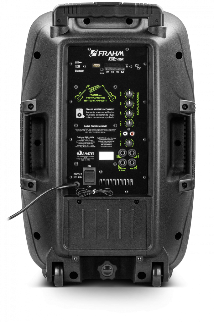 CAIXA AMPLIFICADA MULTIUSO FRAHM – PW 400 WIRELESS – 400W RMS - Frahm