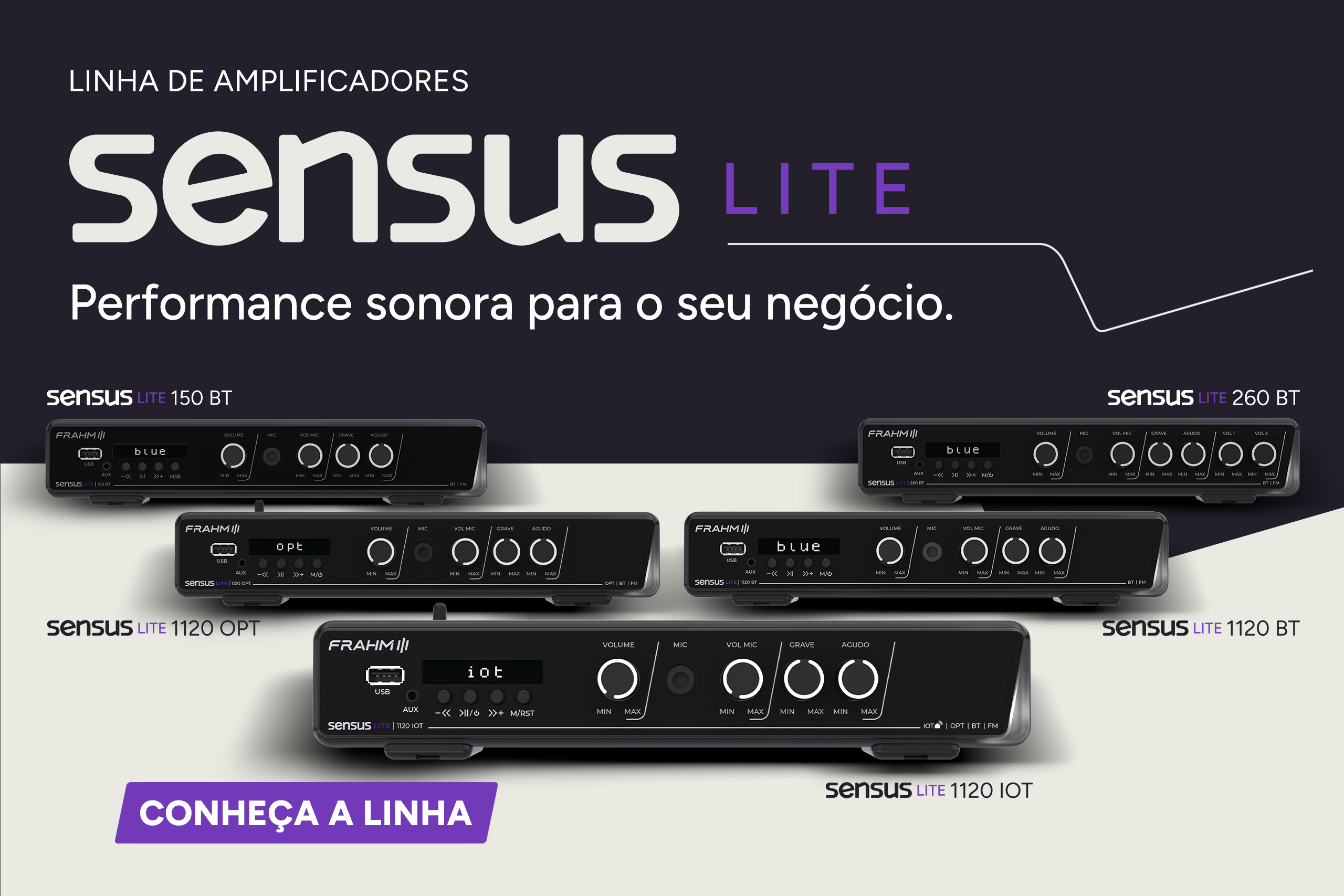 Banner Lançamento Linha Sensus Lite